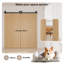 Ensemble de quincaillerie de porte de grange coulissante bi-pliante pour 4 portes, ensemble de porte de grange pliable en acier au carbone noir avec roulettes en forme de J pour placard (portes non incluses)-100043174