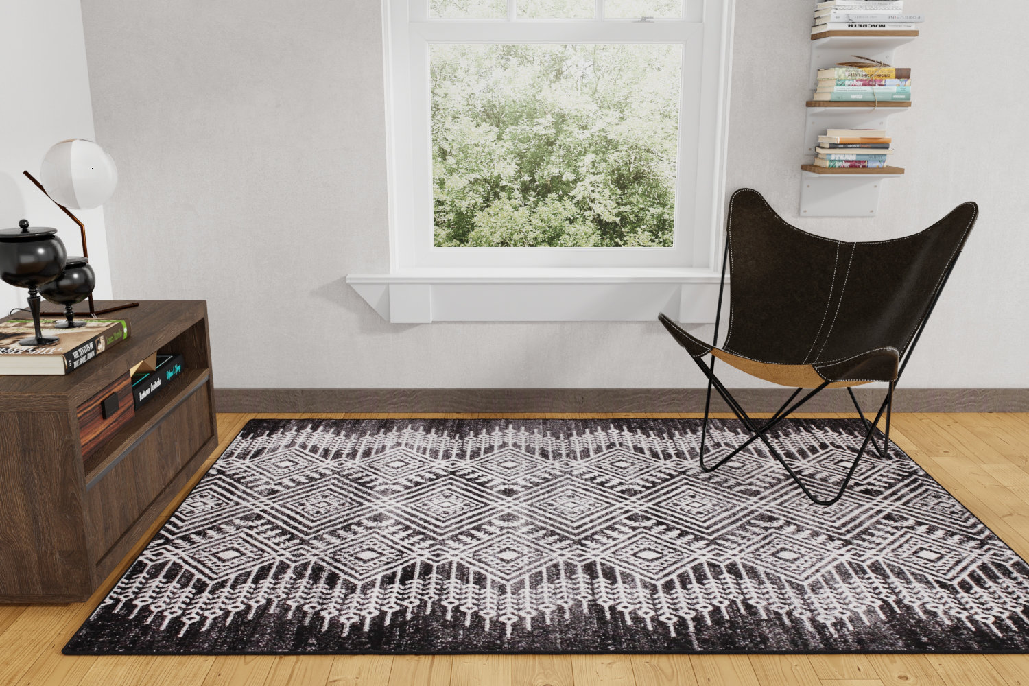 Dakota Fields Adilen Geometric Handmade Power Loom Polypropylene Area ...