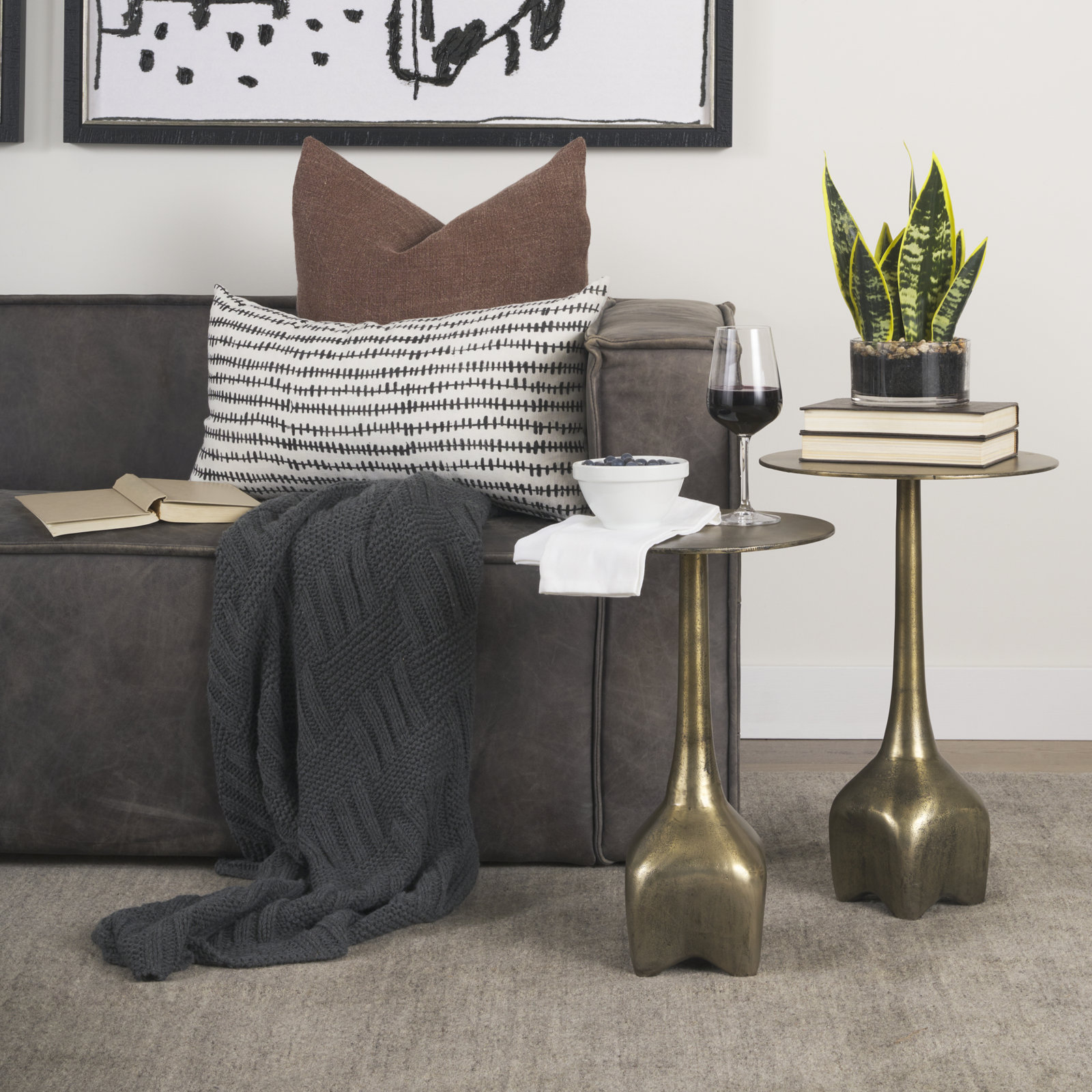 Monadnock End Table, 19.75" H x 12.75" W x 12.75" D