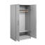Bucholz 65" Tall Wardrobe Cabinet, Storage Cabinet with Hanging Rail and Shelves for Living Room, Kitchen, and Laundry Room, 24.5" D x 32" W x 65" H, Grey-982257207-960273296