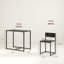 3-Piece Industrial Dining Table Set for 2, Kitchen Table and Chairs, Dining Room Sets for Small Spaces, Black
