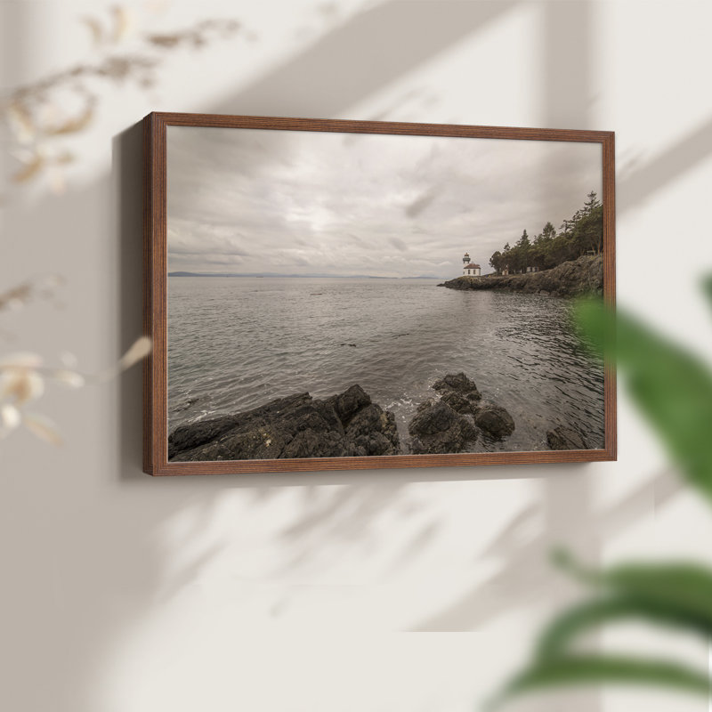 Solitary -Framed Print - Restickable, 11" H x 14" W, Walnut