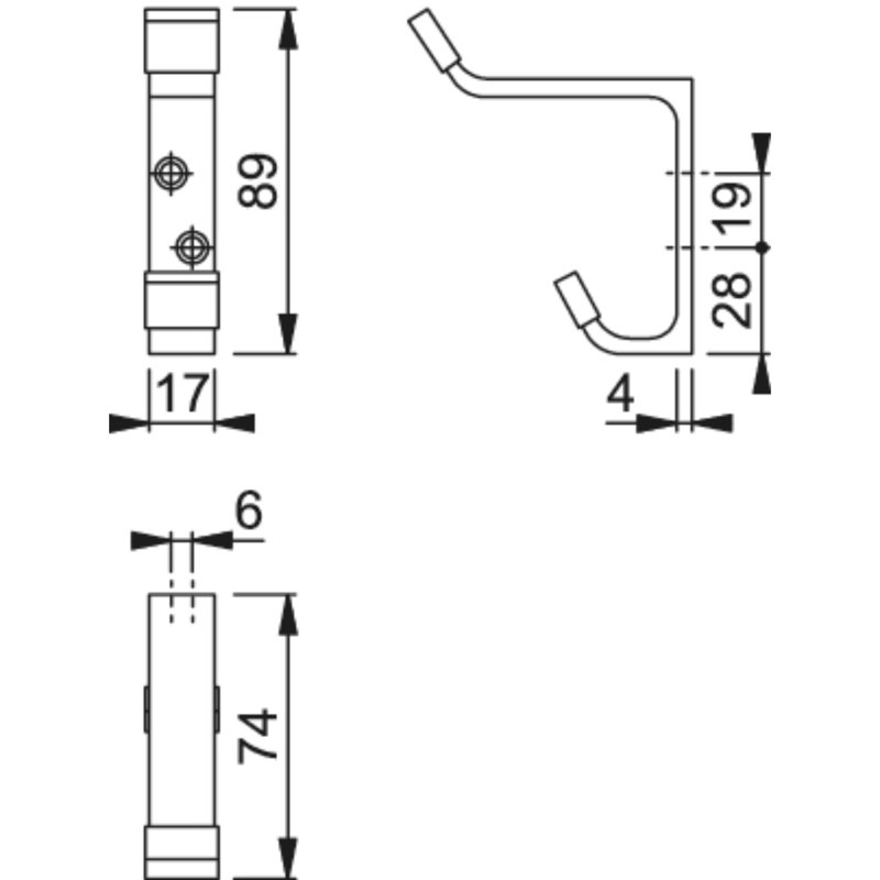 Hollan Aluminium Wall Wall Hook