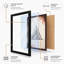 Mountains in Line Minimalist - Framed Print-2110470335-2110470272