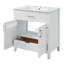 Meuble-lavabo de 30 pouces avec lavabo en céramique et beaucoup de rangement - le choix pour les petites salles de bain-131053068