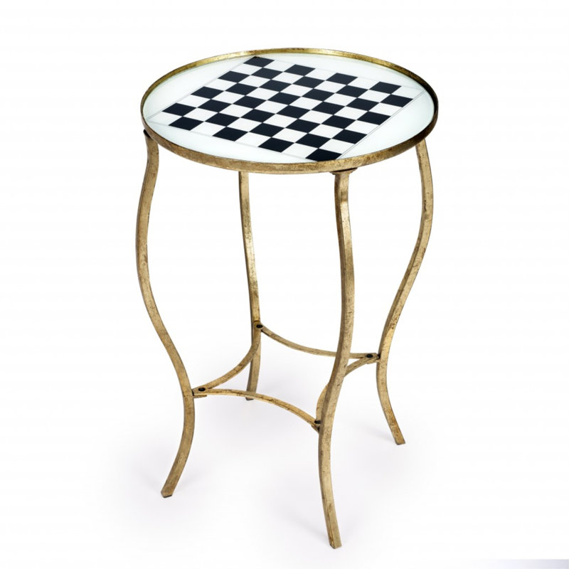 Table de bout en verre Massenburg