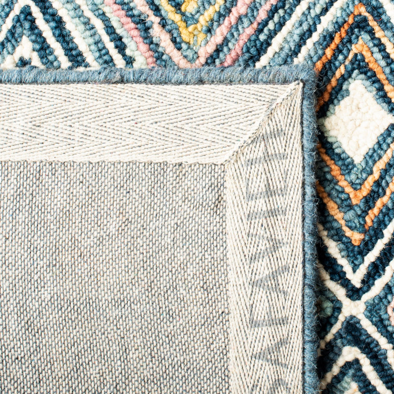 Deyoung Hand Tufted Wool Geometric Rug, Rectangle 3' x 5'