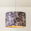 Leila 23.5cm H Linen Blend Drum Lamp Shade ( Slip-On ) in Black