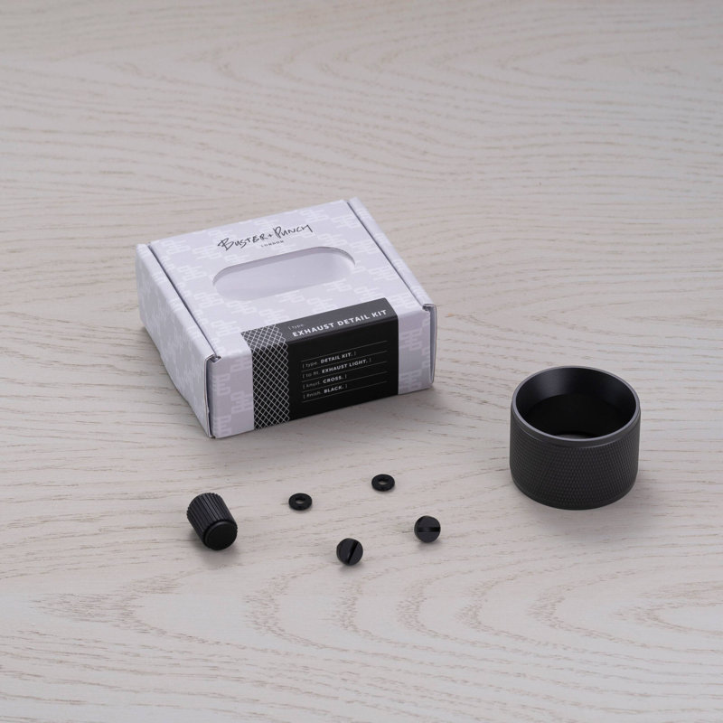Exaust / Cross / Detail Kit / Steel, Black
