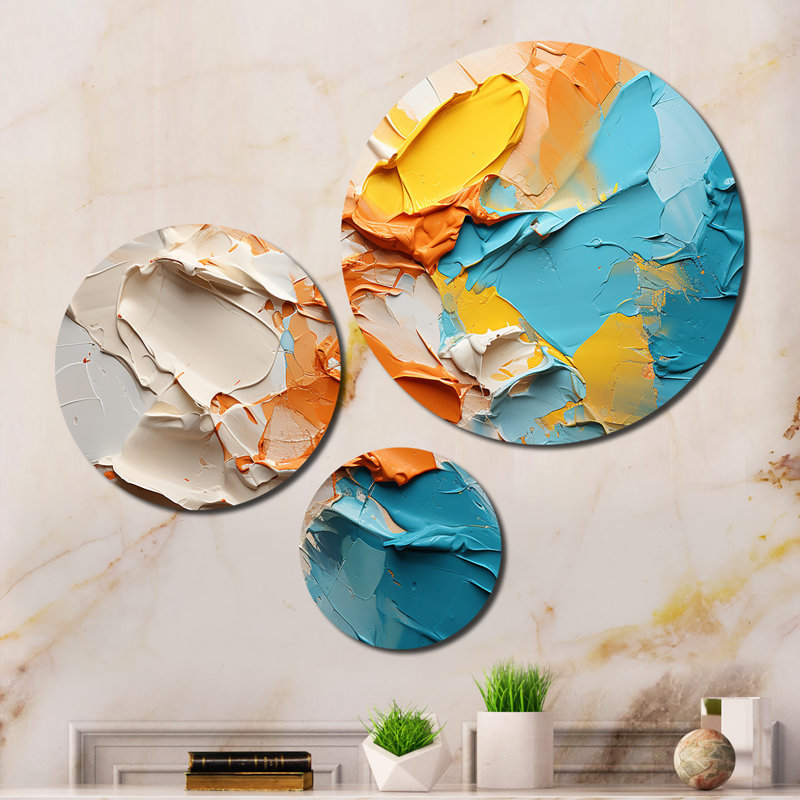 Abstract Wall Decor on Metal