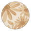 Tapis scandinave brun et beige lavable à la machine Ottwell Daisy-1404169283
