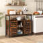 Armoire de rangement Buffet Cabinet avec 3 tablettes réglables et ensembles anti-basculement