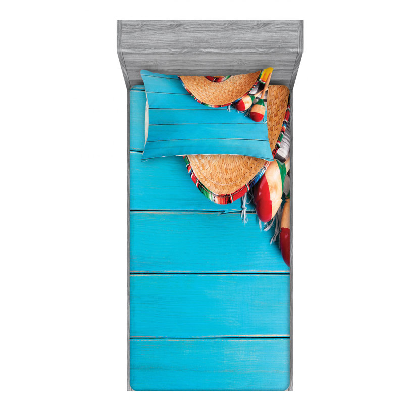 Microfiber Sheet Set, Twin Sheet Set with Fitted Sheet