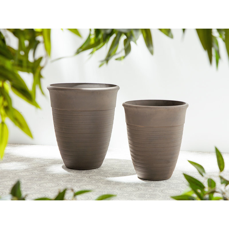 Cyane Pot Planter, 58cm H x 50cm W x 50cm D, Brown