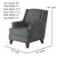 Fauteuil à oreilles l 32 po Venton-2020571545