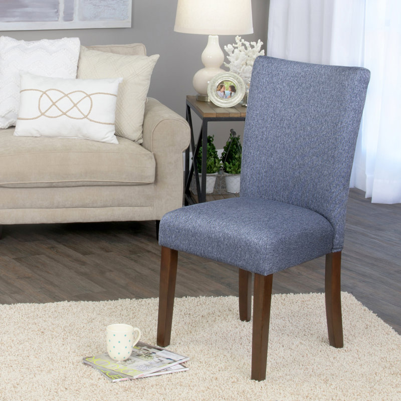 Carista Upholstered Parsons Dining Chair, Lance Midnight