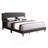 Stylish Black Full Bed With Versatile Design