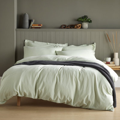 Syvester Linen Blend Solid Colour Duvet Cover