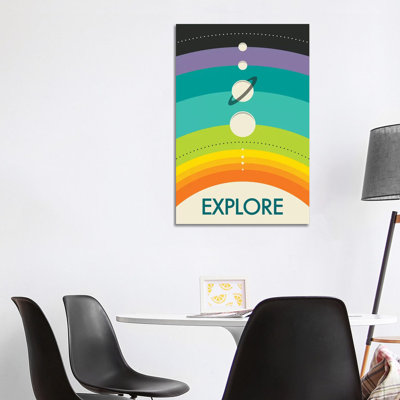 Solar System by Jazzberry Blue - Wrapped Canvas Print