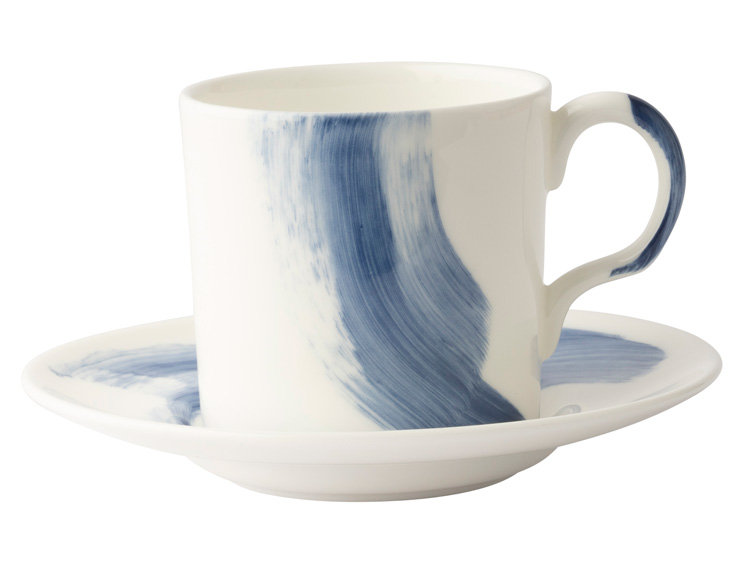 Brushstroke Handmade Bone China Saucer