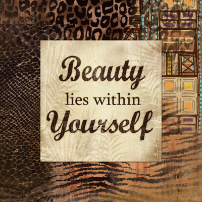 Safari Beauty Lies Within - Wrapped Canvas Print