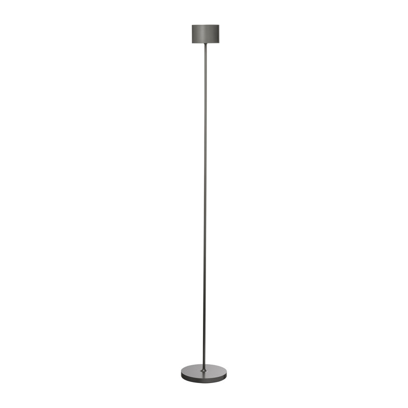 FAROL Mobile Rechargeable 45" LED Floor Lamp, Gunmetal, Gunmetal