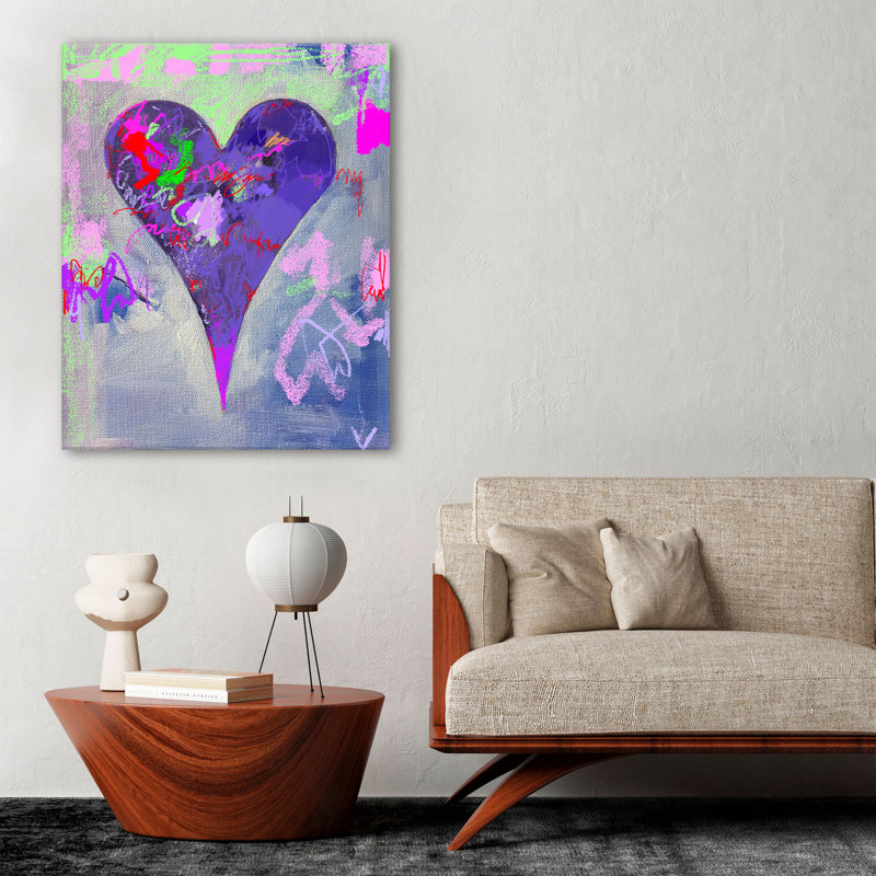 «A aidé Nyla» par Salvatore Principe - peinture sur toile tendue, H 30 po x l 24 po x P 1,5 po