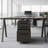 3-Drawer Metal File Cabinet With  Lock And  Casters-126291181