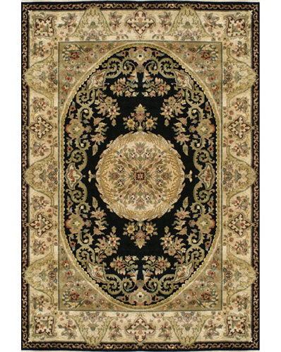 Tapis noir / doré Signature, Rectangle 4 pi x 6 pi