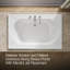 Memoirs 66" X 42" Whirlpool Bath, Drop-In With Center Rear Drain-1696537207