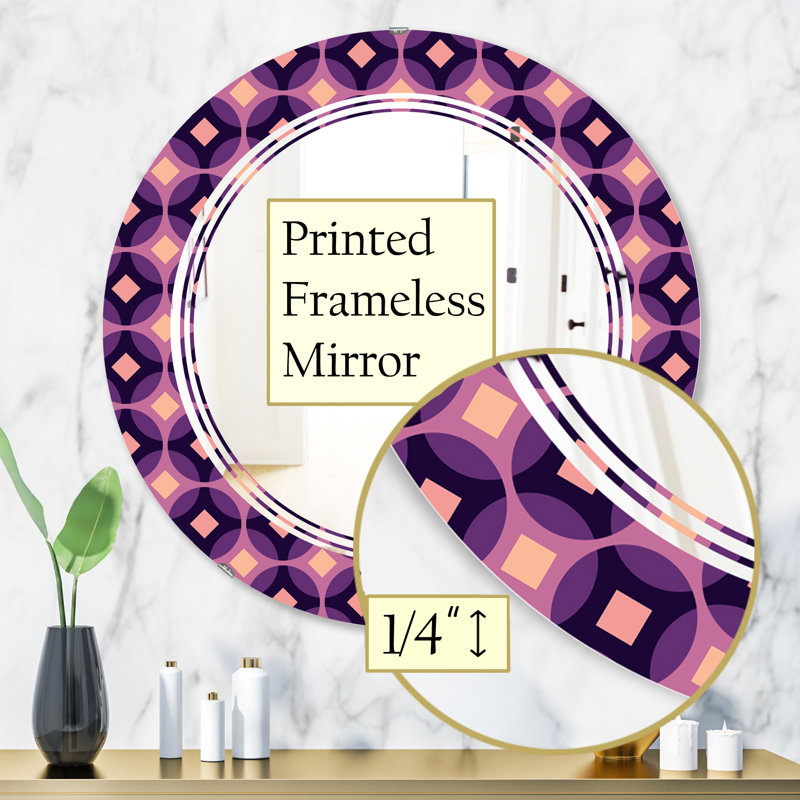 Miroir mural moderne et contemporain, H 31,5 po x l po