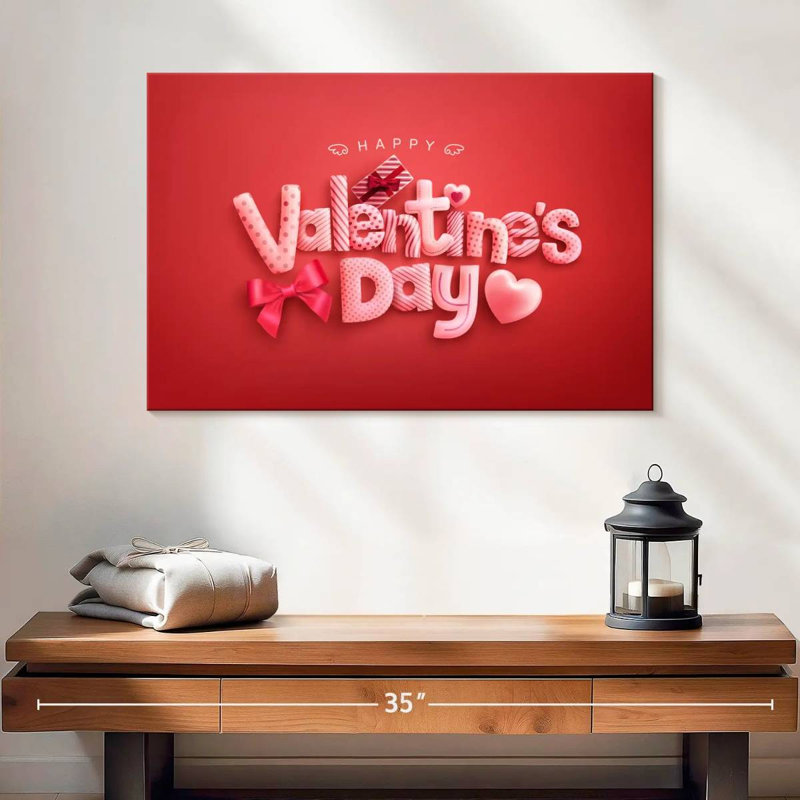 Joyeuse Saint-Valentin Tergel, H 16 po x l 24 po