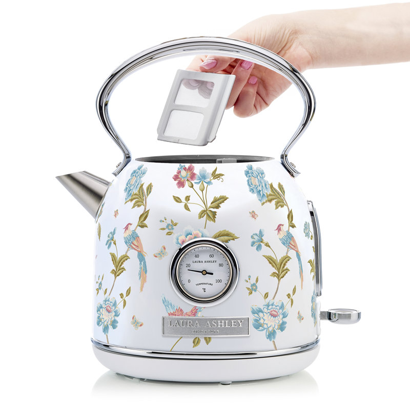 Laura Ashley Kitchen Set, 1.7L Dome Kettle & 2 Slice Toaster, Elveden