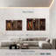 Salon Golden Tools - Ensemble de 3 toiles tendues-85348012