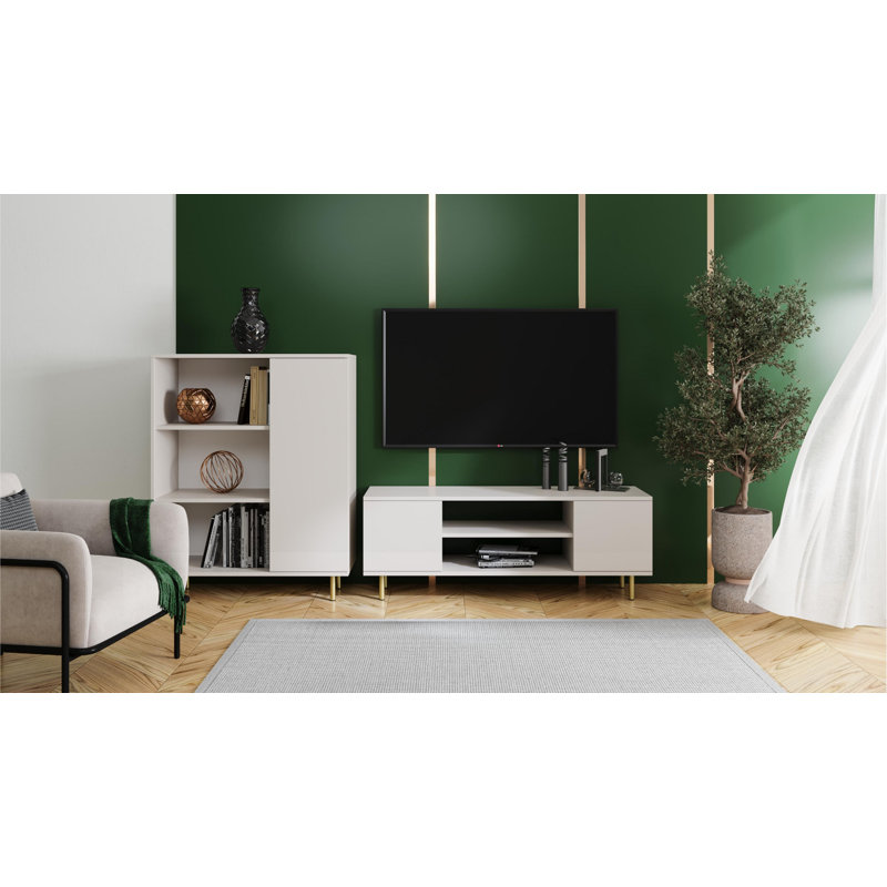 RTV Focus cashmere, Beige/Gold, 35cm H x 135cm W x 40cm D