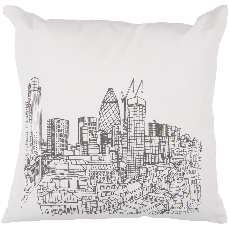 Cotton Throw Pillow, 22", Down