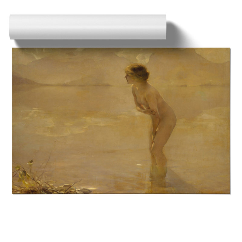 September Morn by Paul Chabas - Frameless Print, 21cm H x 30cm W x 0.1cm D