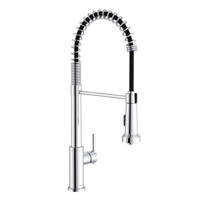 Parma Pre-Rinse Single Handle Spring Pull-Down Kitchen Faucet