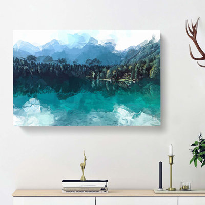 Lacs De Fusine Lake In Italy In Abstract - Wrapped Canvas