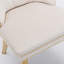 Chaise rembourrée haut de gamme en velours capitonné avec garniture cloutée