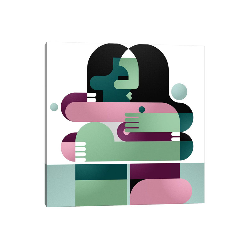 A Kiss For Feeedom by Antony Squizzato - Wrapped Canvas Print, 30.48cm H x 30.48cm W