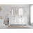 Malibu 84'' Double Bathroom Vanity with Quartz Top-88110436