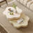 Masek Extendable Flower Shape Solid Coffee Table