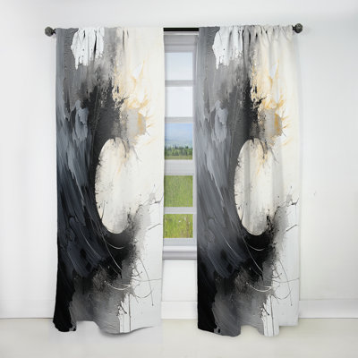 Rideaux abstraits obscurcissant - 1 panneau