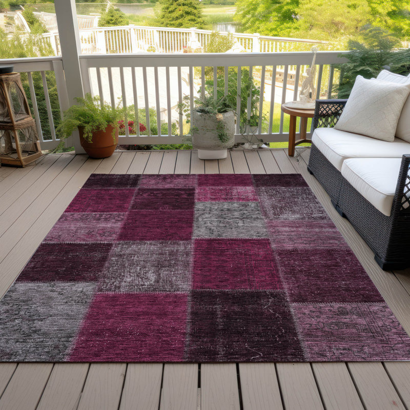 Tapis intérieur / extérieur Ayush, Rectangle 2 pi 6 po x 3 pi 10 po