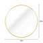Miroir de salle de bain rond doré de 16 po - Le style classique rencontre la fonction moderne, le look élégant et la durabilité en métal
