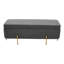 Velvet Upholstered Storage Bench-1023796651