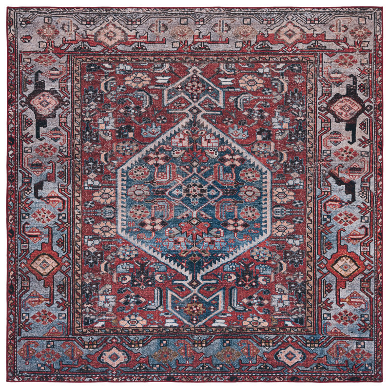 Tucson Performance Machine Washable Oriental Rug, Square 6'