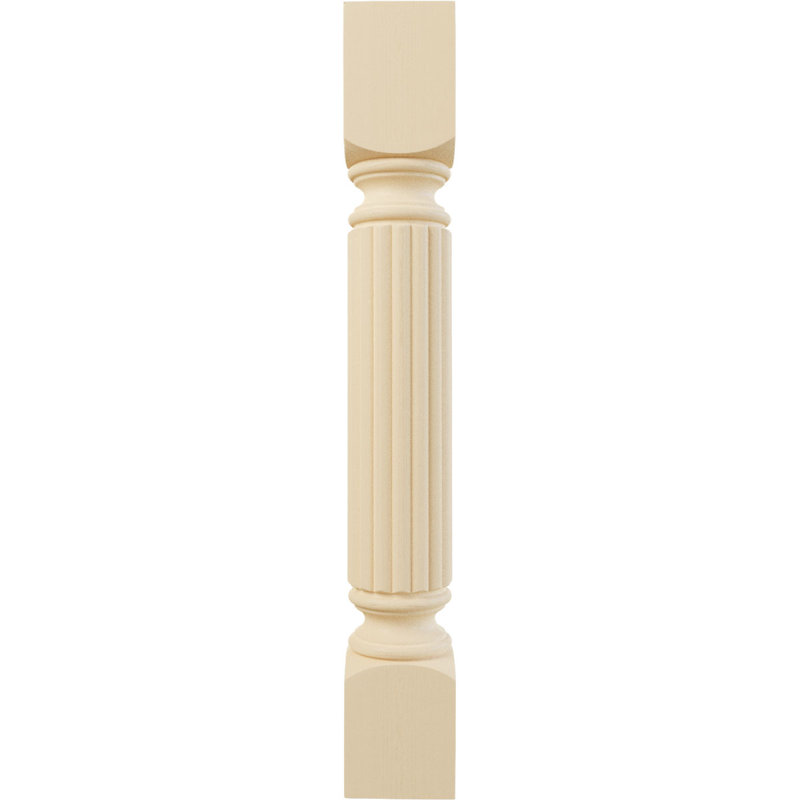 Colonne d'armoire rayée Raymond (bloc supérieur: 6 po), Érable