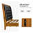 Bobbi Mid-Century Modern 78.5'' W Genuine Leather Solid Wood Platform Bed with Charging Ports-253699266-253699271